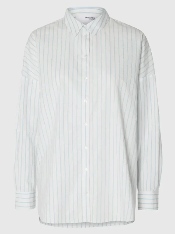 SELECTED RANDIG BOMULL SKJORTA White Online