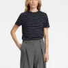 SELECTED RANDIG BOMULL T-SHIRT Blue Fashion