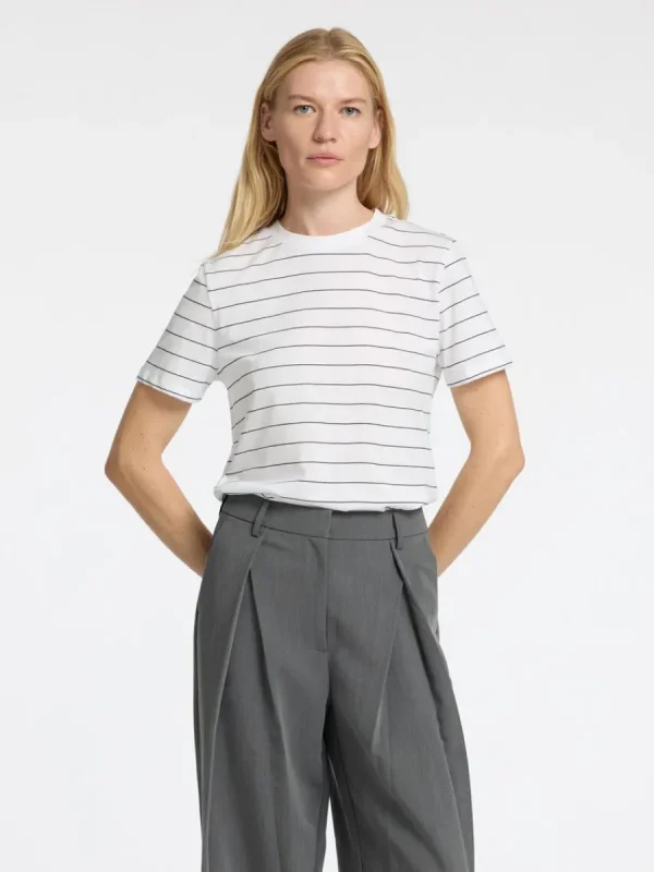 SELECTED RANDIG BOMULL T-SHIRT White Cheap