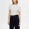SELECTED RANDIG BOMULL T-SHIRT White Cheap