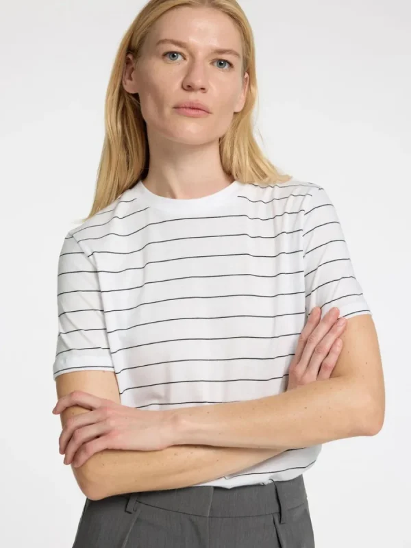 SELECTED RANDIG BOMULL T-SHIRT White Cheap