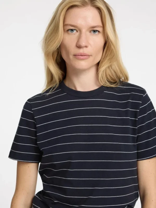SELECTED RANDIG BOMULL T-SHIRT Blue Fashion