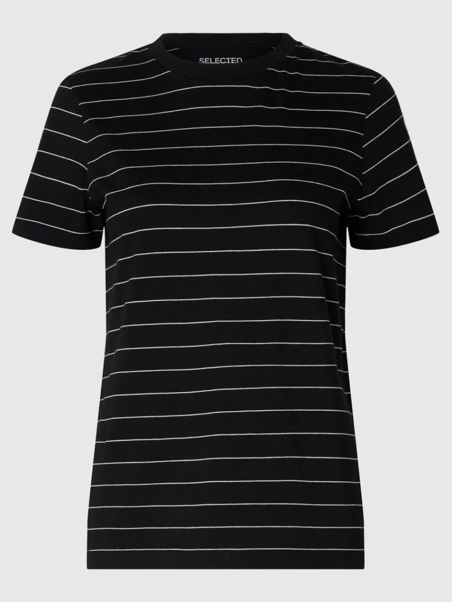 randig_bomull_tshirt_5-5.webp SELECTED RANDIG BOMULL T-SHIRT Black Clearance