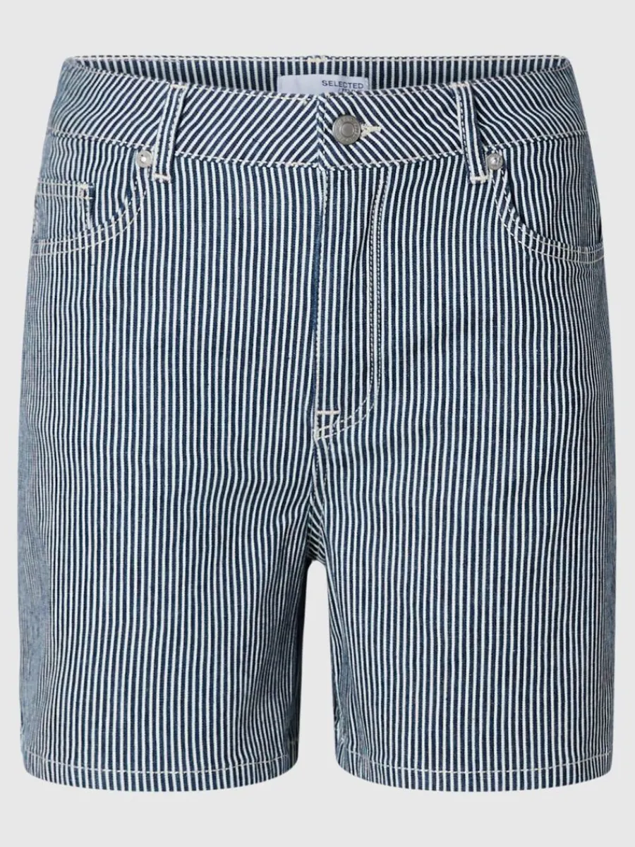 randig_jeansshorts_0.webp SELECTED RANDIG JEANSSHORTS Blue Cheap