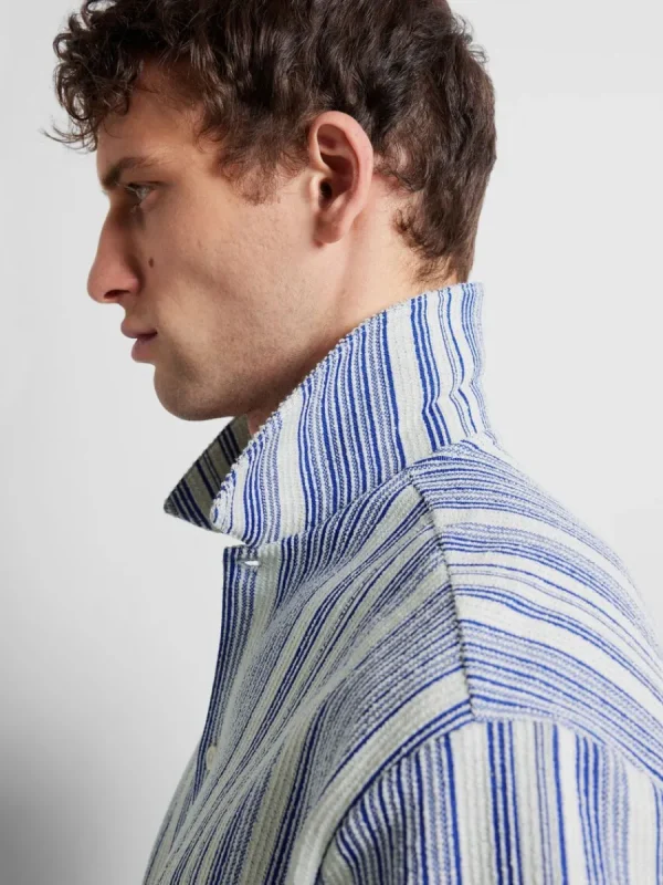 SELECTED RANDIG KORTÄRMAD SKJORTA Blue Fashion