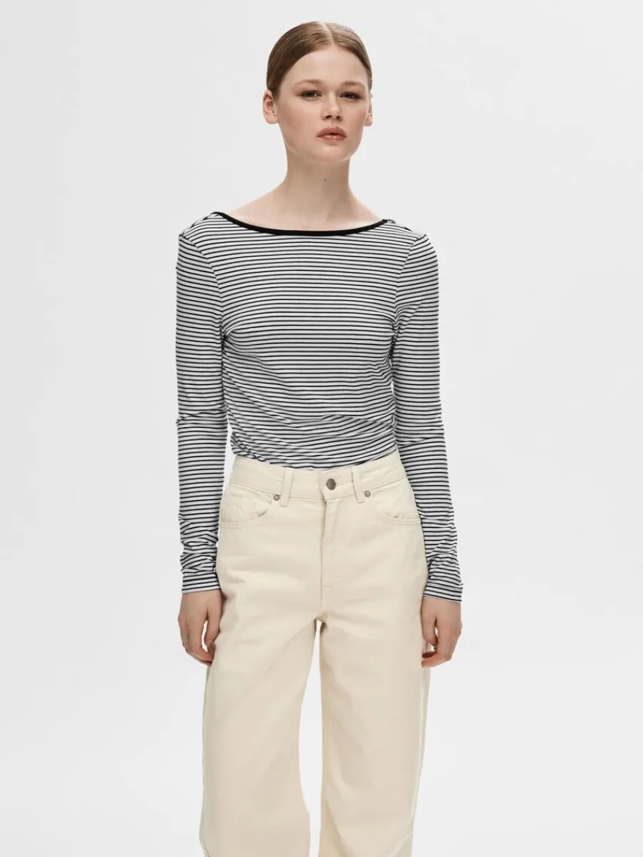 randig_lgt_skuren_rygg_to_0.webp SELECTED RANDIG, LÅGT SKUREN RYGG TOPP Black Sale