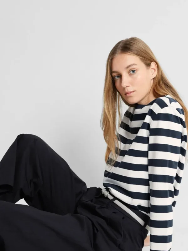 SELECTED RANDIG LÅNGÄRMAD T-SHIRT Blue Hot