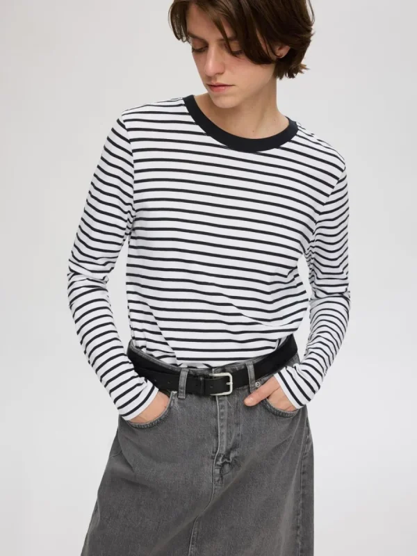 SELECTED RANDIG LÅNGÄRMAD T-SHIRT Black Fashion