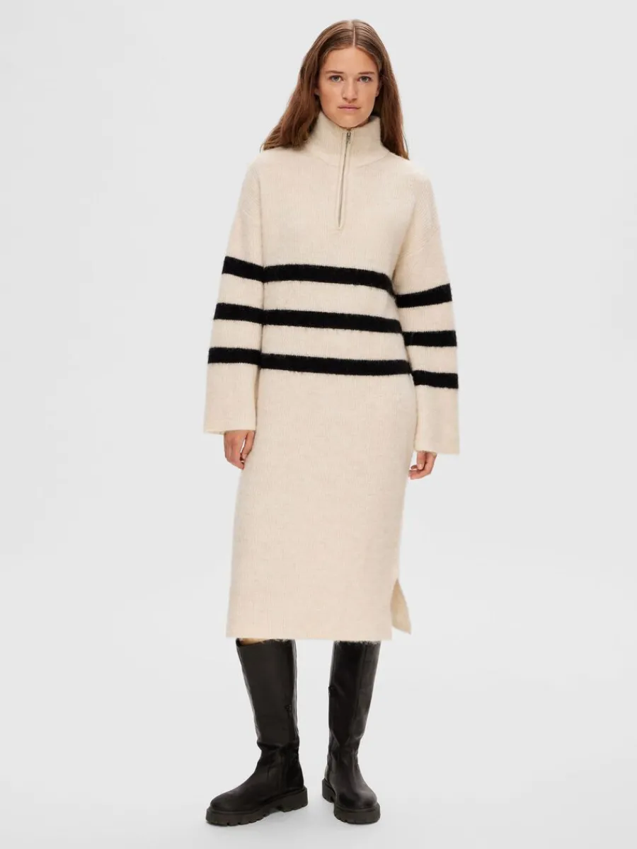 randig_midiklnning_0.webp SELECTED RANDIG MIDIKLÄNNING Beige Online