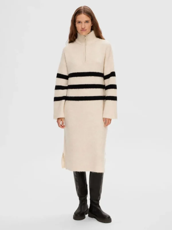 SELECTED RANDIG MIDIKLÄNNING Beige Online