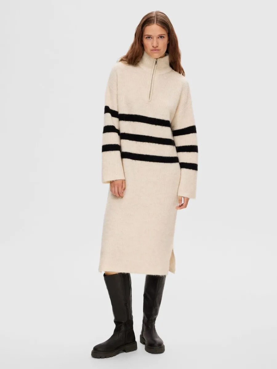 randig_midiklnning_4.webp SELECTED RANDIG MIDIKLÄNNING Beige Online