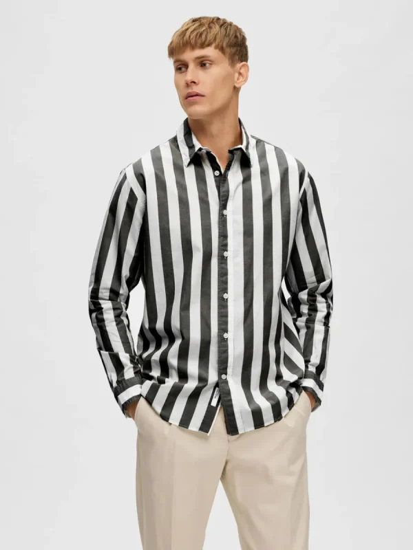 SELECTED RANDIG SKJORTA Black Best Sale