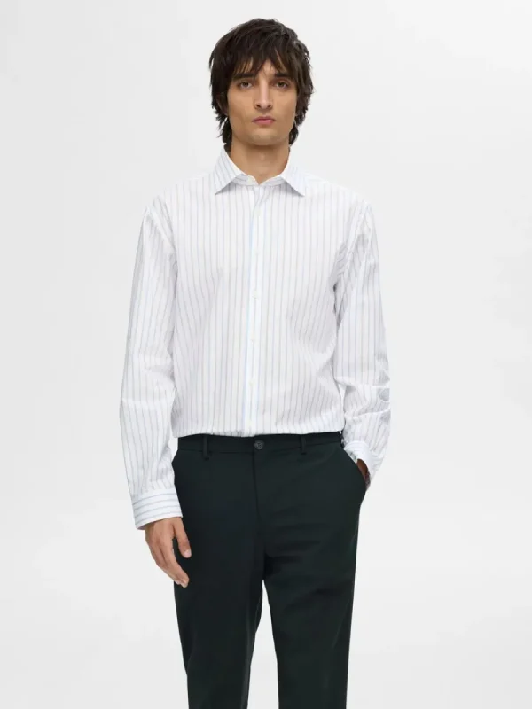 SELECTED RANDIG SLIM FIT-SKJORTA White Cheap