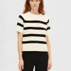 SELECTED RANDIG STICKAD TOPP White Discount
