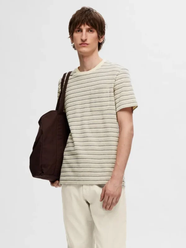 SELECTED RANDIG T-SHIRT Grey Store