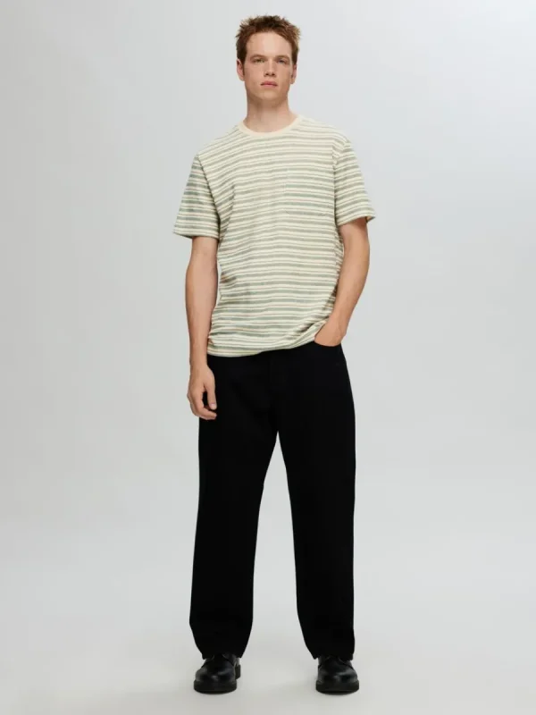 SELECTED RANDIG T-SHIRT Green Flash Sale