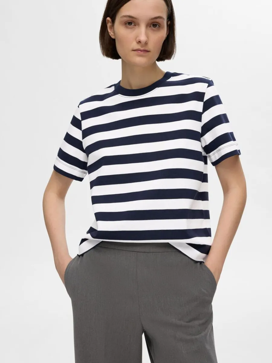 randig_tshirt_2-1.webp SELECTED RANDIG T-SHIRT Blue Cheap