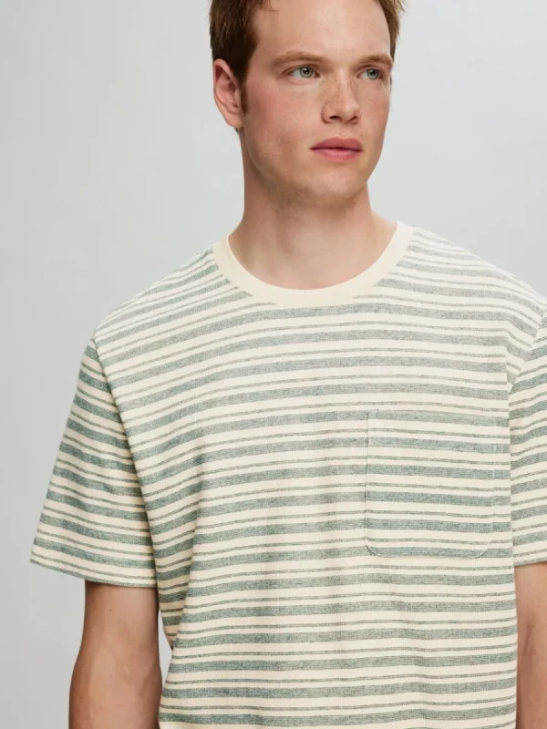 SELECTED RANDIG T-SHIRT Green Flash Sale