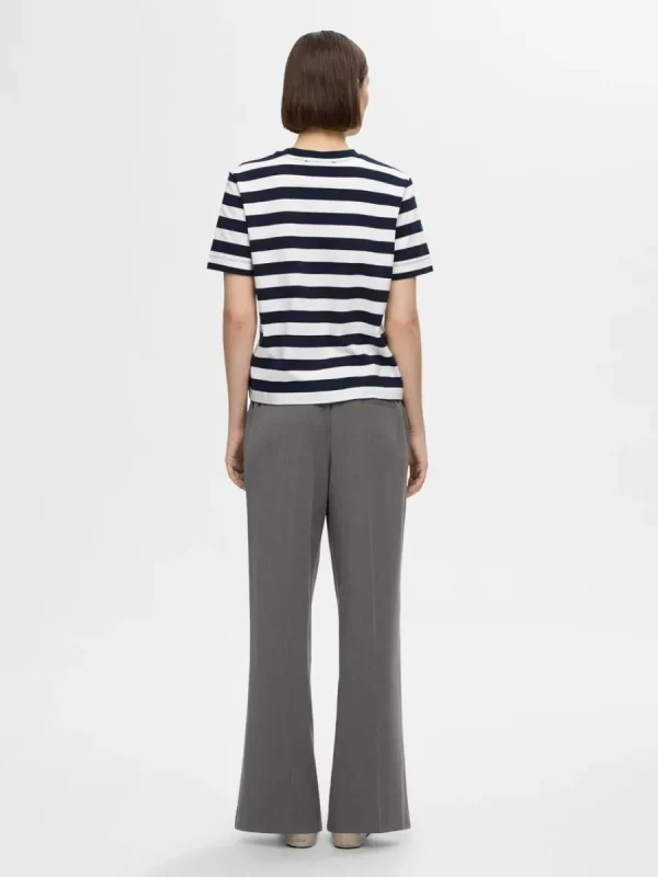 SELECTED RANDIG T-SHIRT Blue Cheap