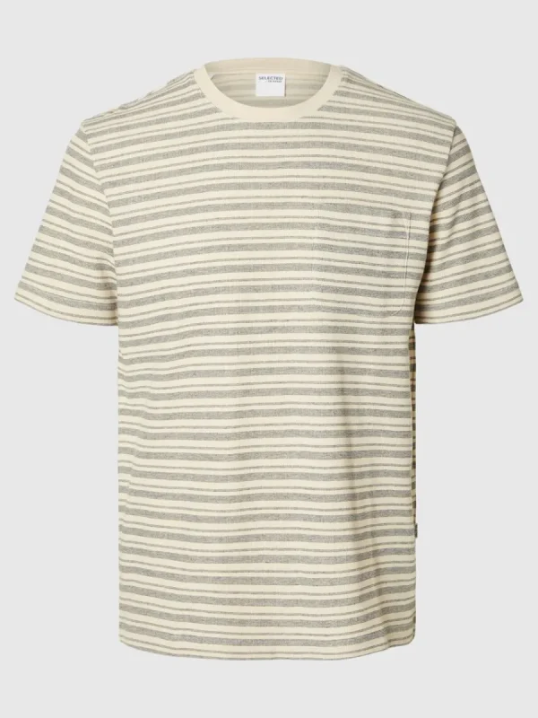 SELECTED RANDIG T-SHIRT Grey Store
