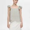 SELECTED RANDIG VOLANG TOPP Green Shop
