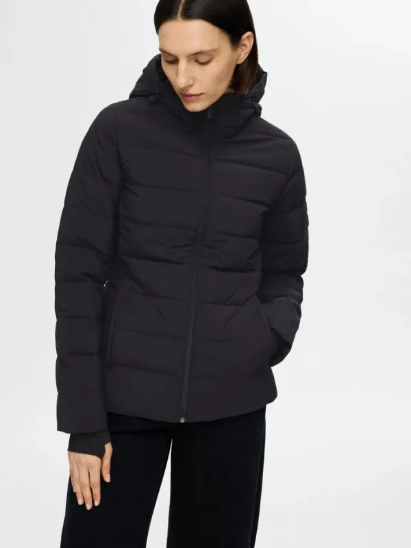 SELECTED RE:DOWN® KORT JACKA Black Hot