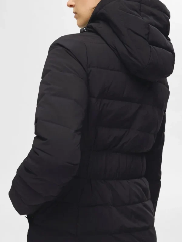 SELECTED RE:DOWN® KORT JACKA Black Hot