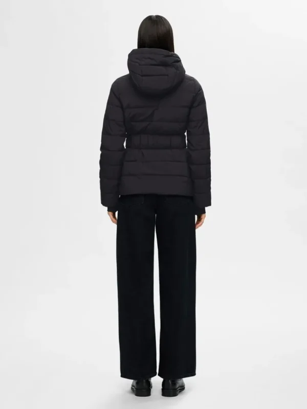 SELECTED RE:DOWN® KORT JACKA Black Hot