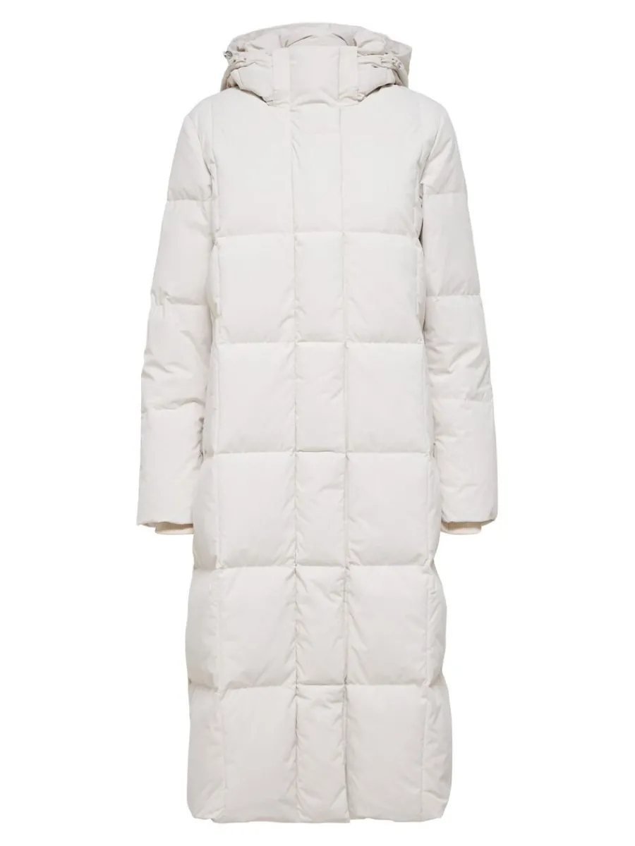 redown_lng_modell_pufferj_5.webp SELECTED RE:DOWN® LÅNG MODELL PUFFERJACKA Beige Cheap