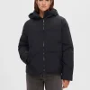 SELECTED RE:DOWN® PUFFERJACKA Black Clearance