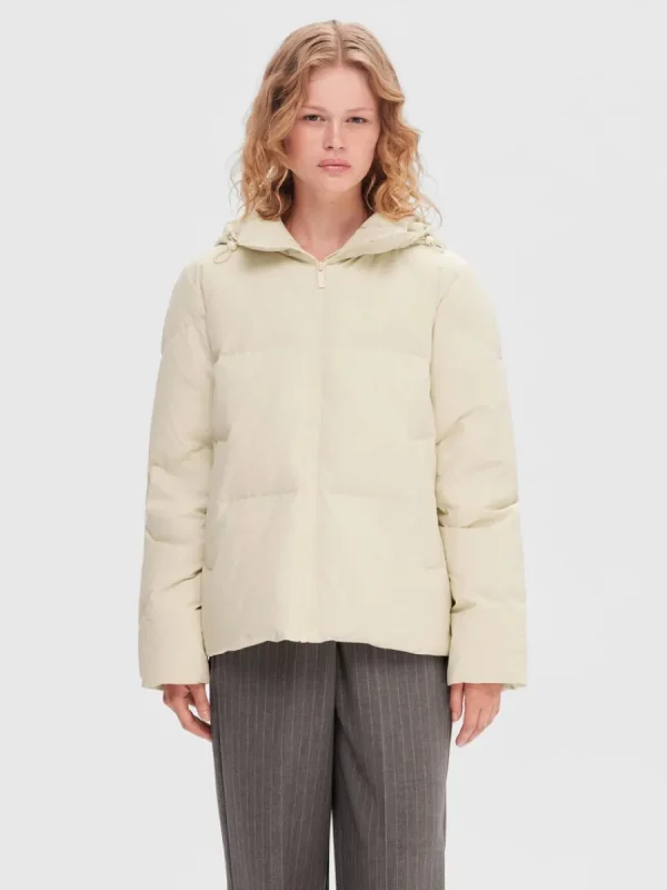 SELECTED RE:DOWN® PUFFERJACKA Beige Sale