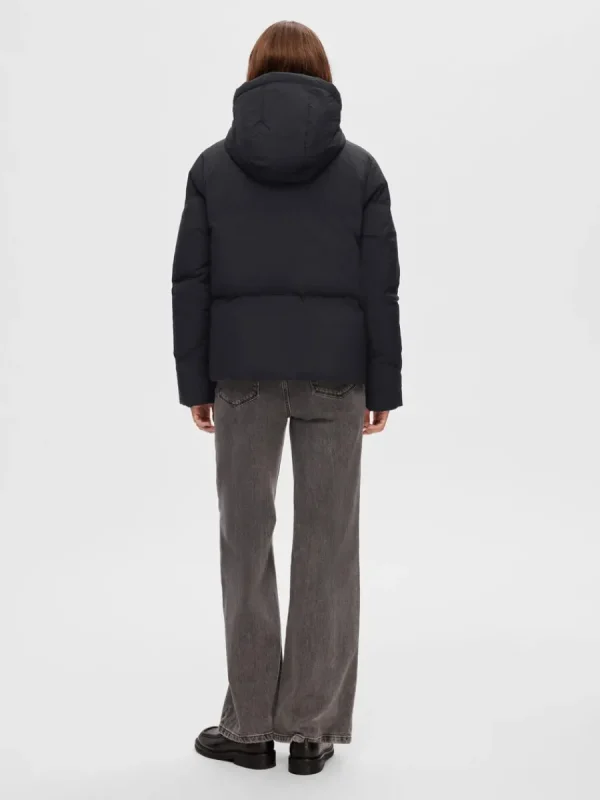 SELECTED RE:DOWN® PUFFERJACKA Black Clearance