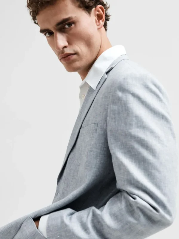 SELECTED REGULAR FIT ENKELKNÄPPT KAVAJ Blue Flash Sale