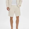 SELECTED REGULAR FIT SHORTS Beige Outlet