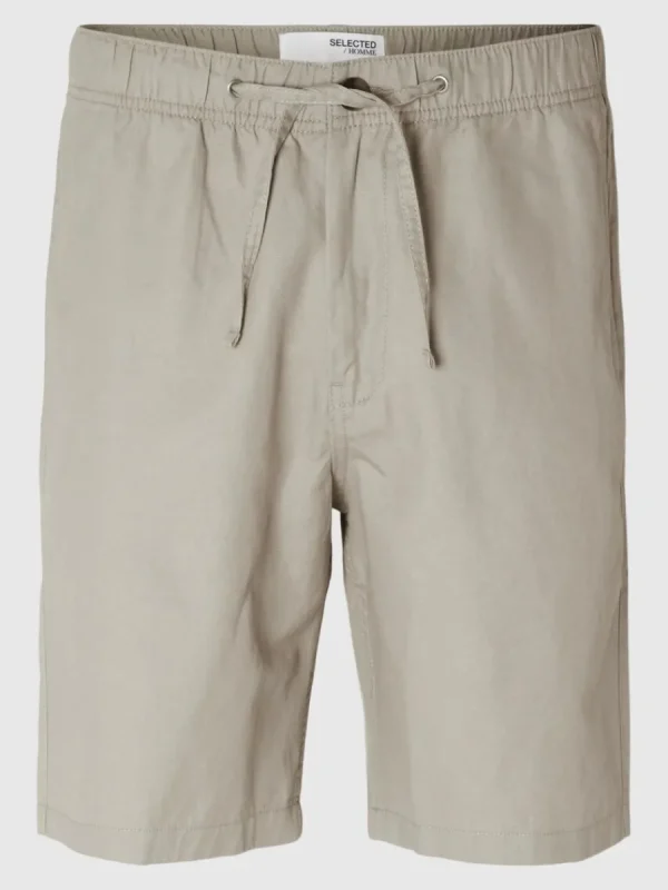 SELECTED REGULAR FIT SHORTS Beige Best Sale