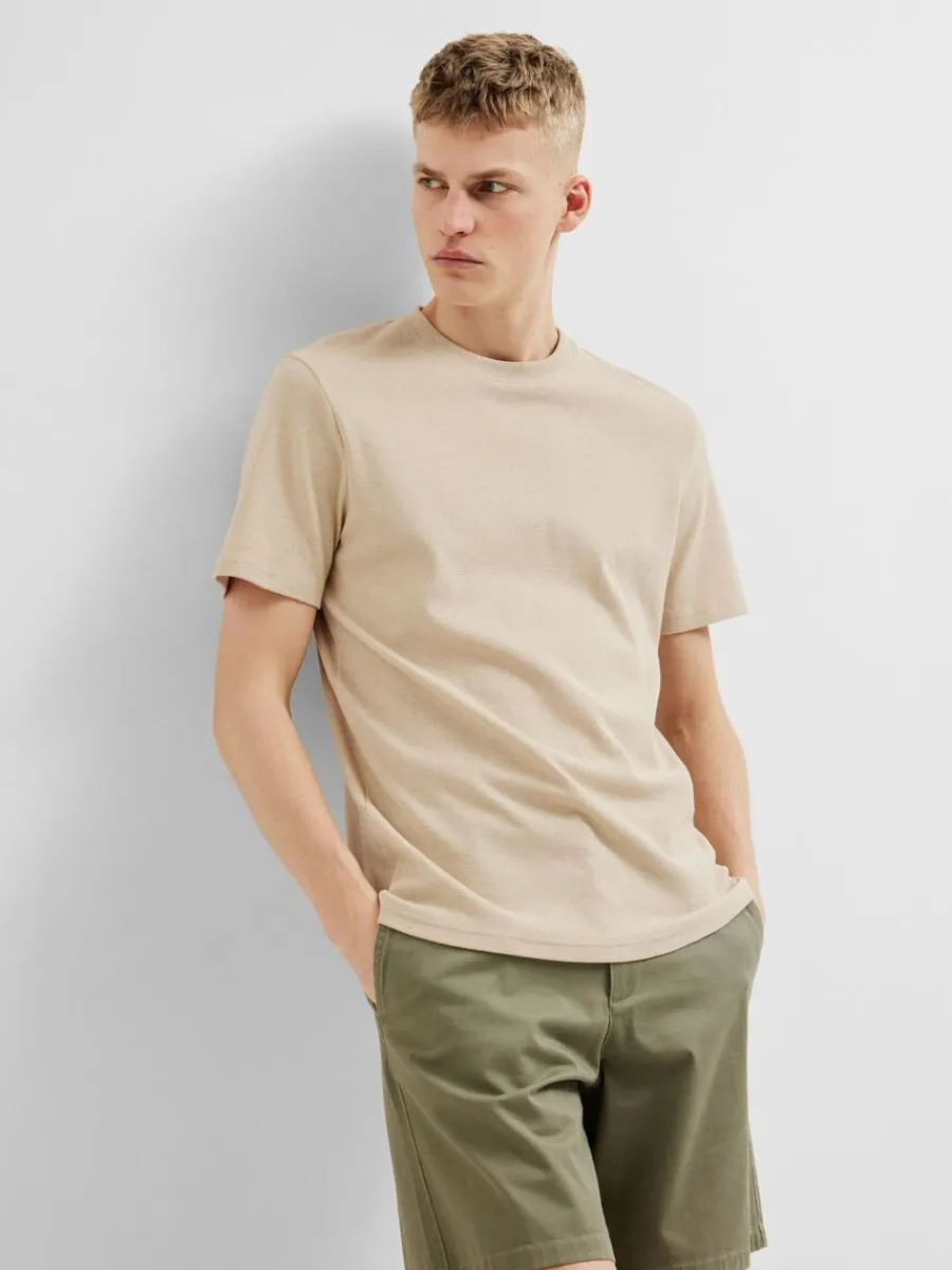 regular_fit_tshirt_2.webp SELECTED REGULAR FIT T-SHIRT Beige Best