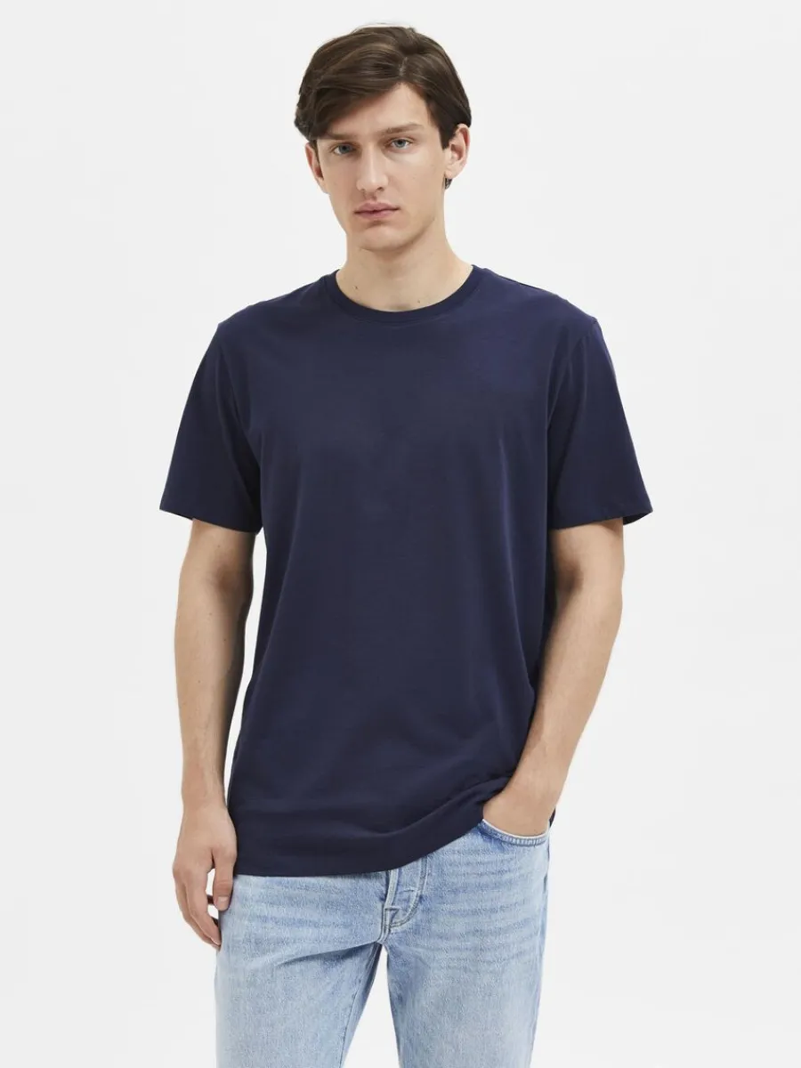regular_tshirt_0-4.webp SELECTED REGULAR T-SHIRT Blue Best