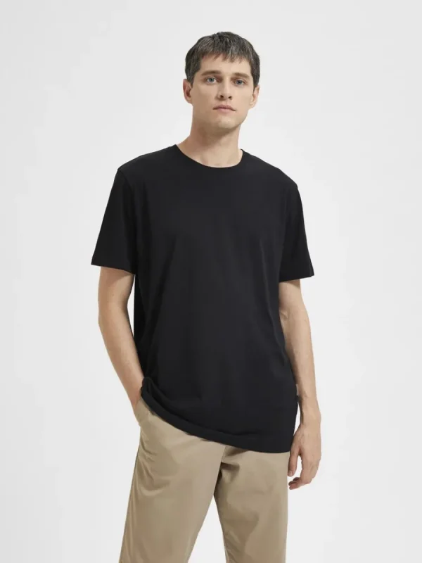 SELECTED REGULAR T-SHIRT Black Online