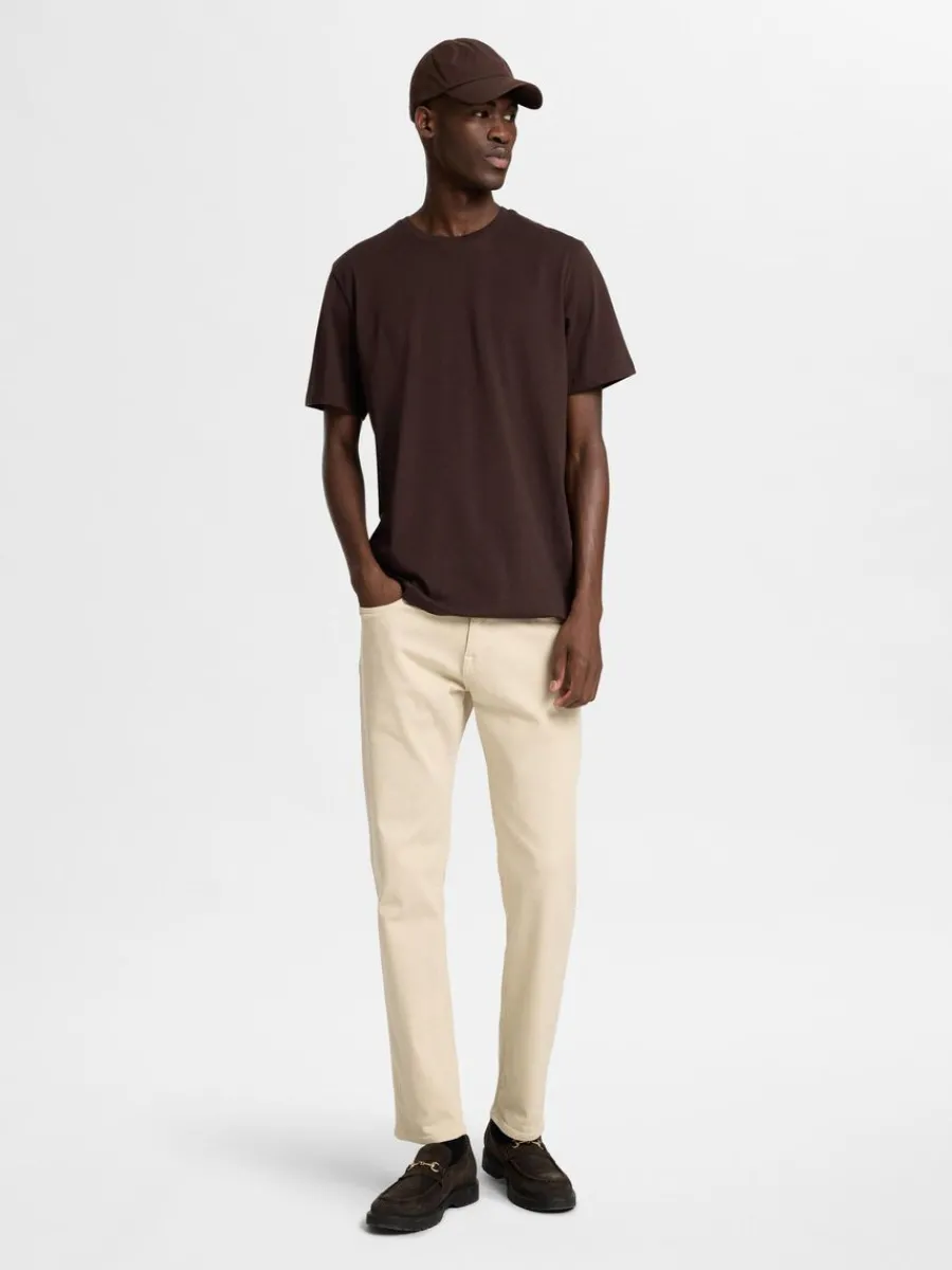 regular_tshirt_2.webp SELECTED REGULAR T-SHIRT Brown Shop