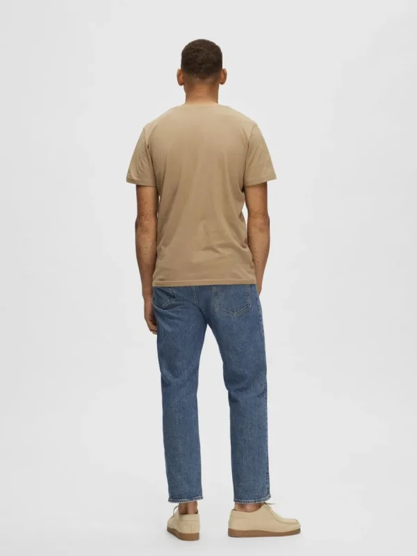 SELECTED REGULAR T-SHIRT Brown Cheap