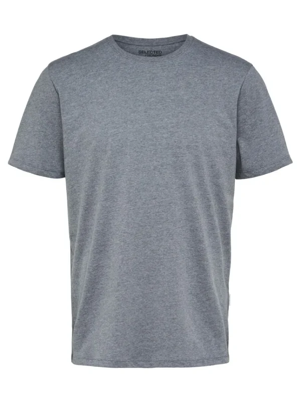 SELECTED REGULAR T-SHIRT Grey Sale