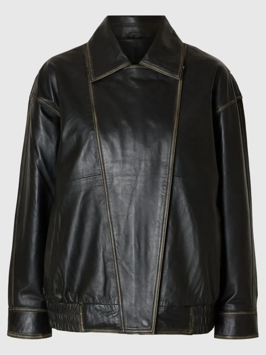 relaxed_fit_lderjacka_5.webp SELECTED RELAXED FIT LÄDERJACKA Black Outlet