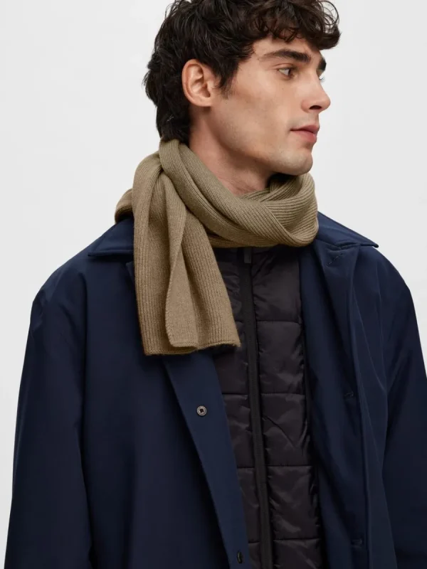 SELECTED RIBBAD HALSDUK Brown Cheap