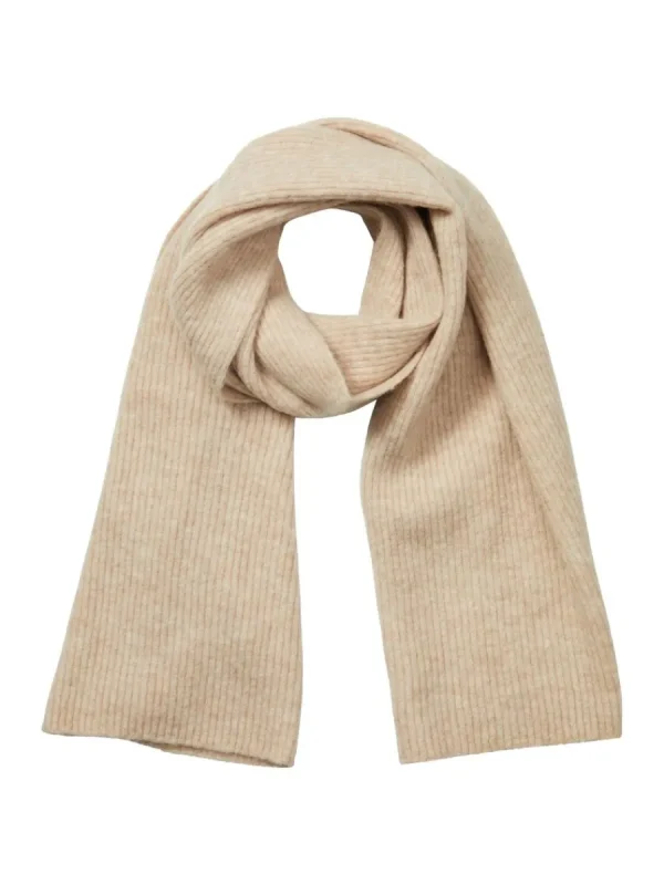 SELECTED RIBBAD HALSDUK Beige New