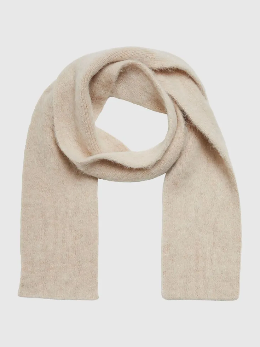 ribbad_halsduk_0-5.webp SELECTED RIBBAD HALSDUK Beige Discount