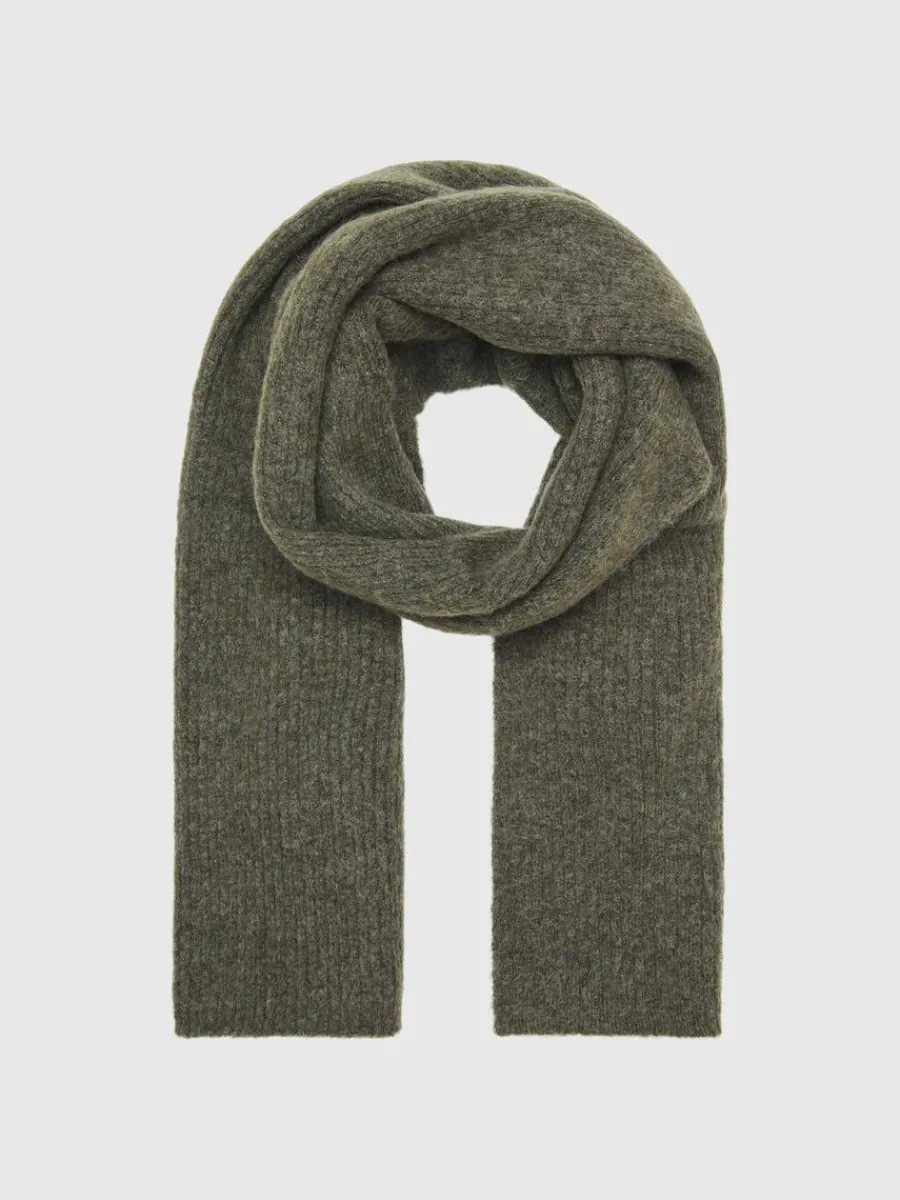 ribbad_halsduk_0-8.webp SELECTED RIBBAD HALSDUK Green Best Sale