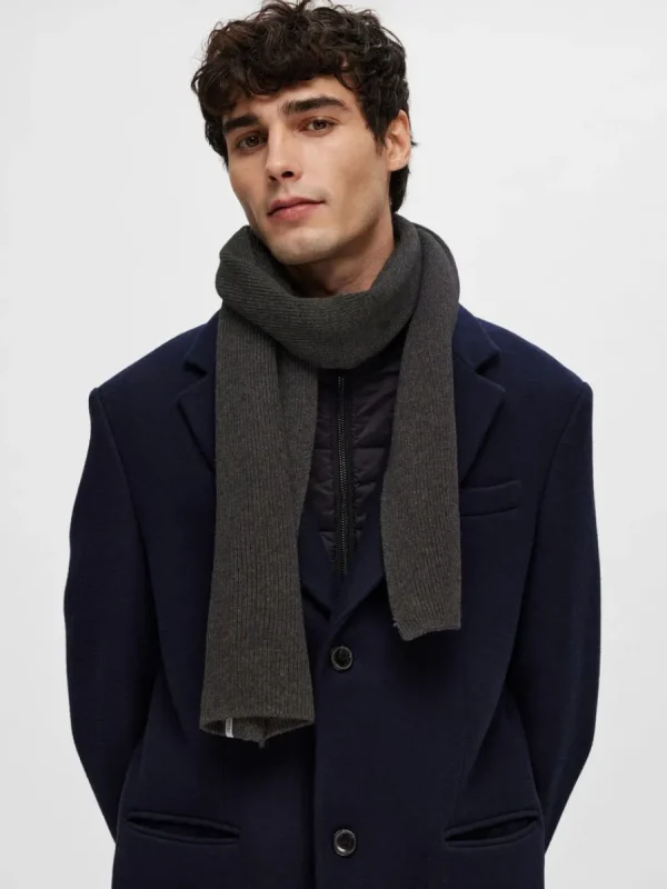 SELECTED RIBBAD HALSDUK Grey Outlet