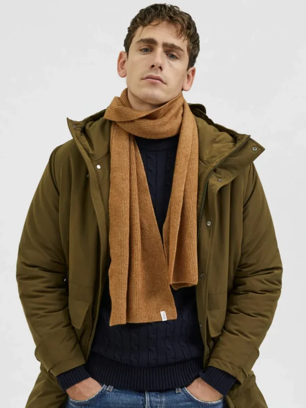 SELECTED RIBBAD HALSDUK Brown Best Sale