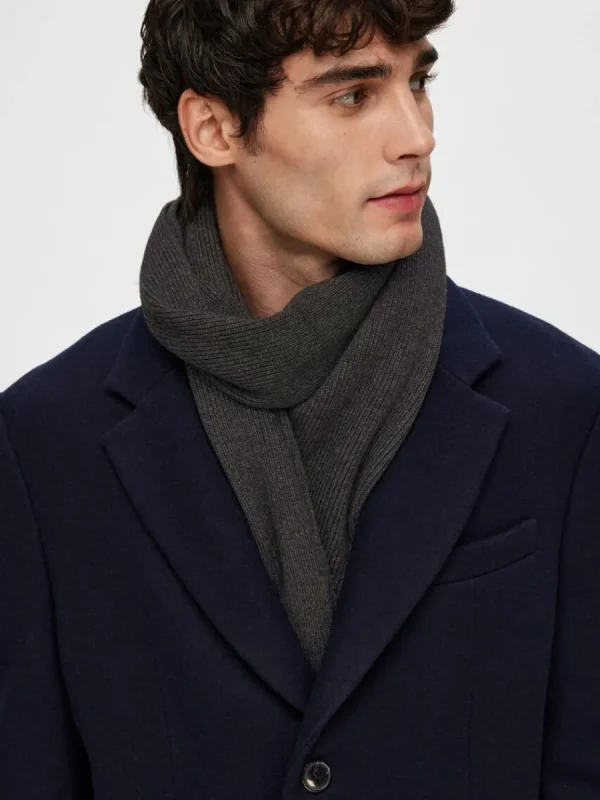 SELECTED RIBBAD HALSDUK Grey Outlet