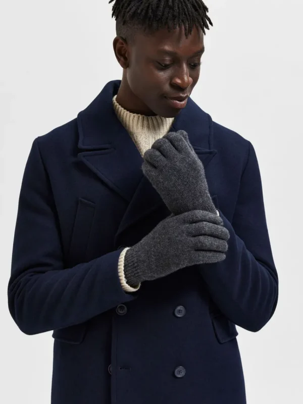 SELECTED RIBBAD HANDSKAR Grey Discount